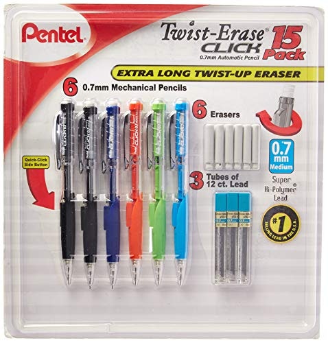 Pentel Twist-Erase Click Mechanical Pencil Set: $10 w/ Sub & Save Pentel Twist-Erase Click Mechanical Pencil Set: $10 w/ Sub & Save