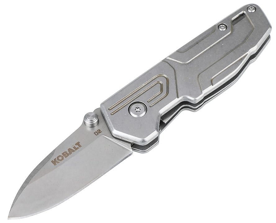 Kobalt 2.5" Stainless Steel Drop Point Pocket Knife: $9.98 Kobalt 2.5" Stainless Steel Drop Point Pocket Knife: $9.98