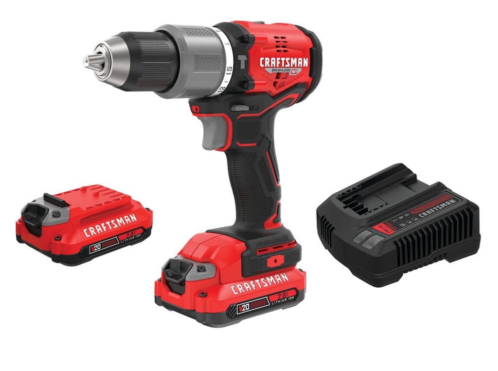 Craftsman V20 Cordless Hammer Drill Kit w/ Batteries & Charger: $99 Craftsman V20 Cordless Hammer Drill Kit w/ Batteries & Charger: $99