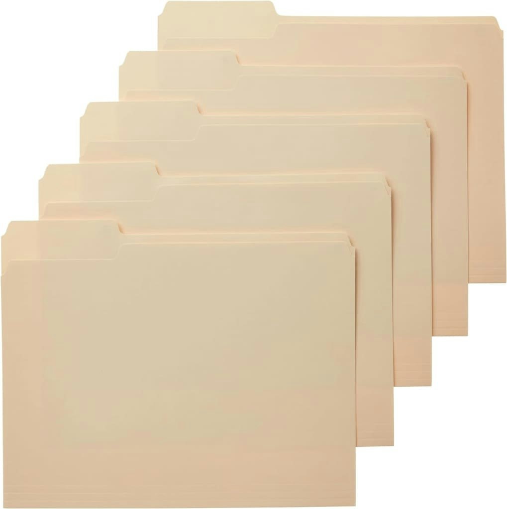 Amazon Basics File Folder 100-Pack: $10 w/ Subscribe & Save