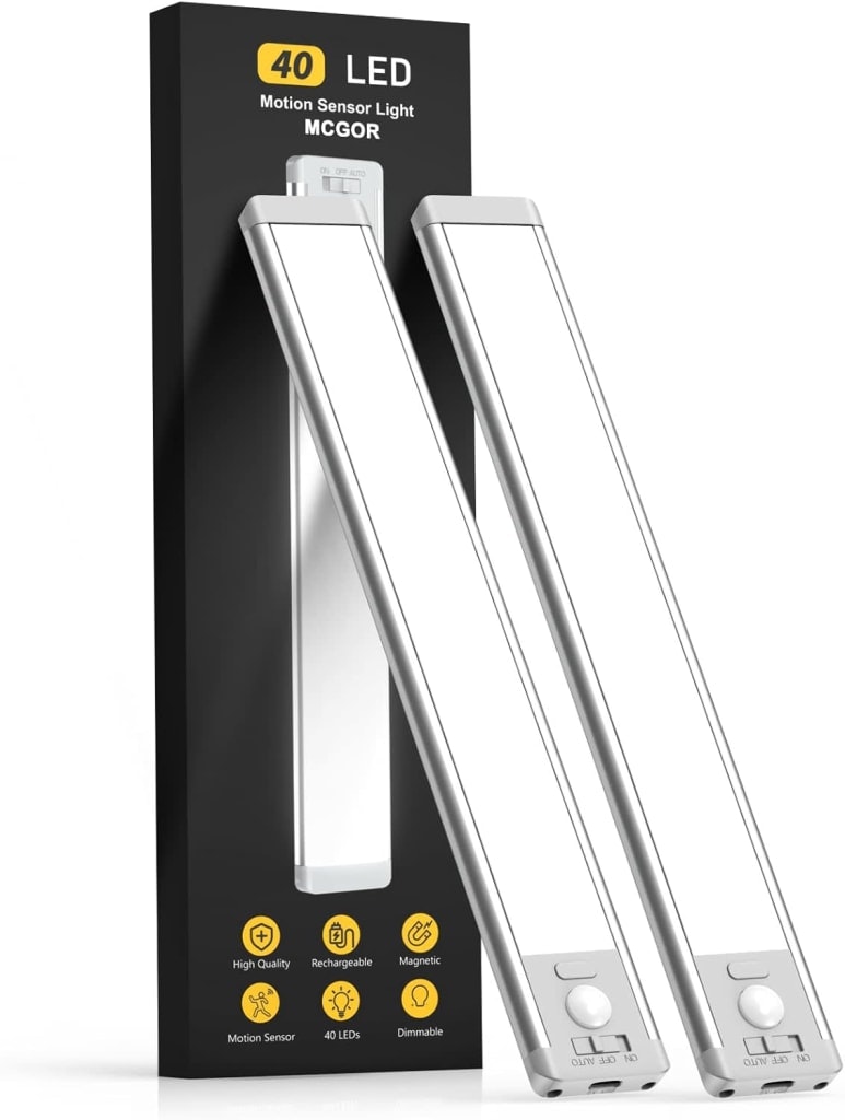 MCGor 10" 40-LED Under Cabinet Lights 2-Pack: $16