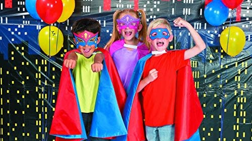 Fun Express DIY Superhero Mask Craft Kits - Makes 12 - Color Your Own Crafts for Kids and Fun Party: $9.99 Fun Express DIY Superhero Mask Craft Kits - Makes 12 - Color Your Own Crafts for Kids and Fun Party: $9.99