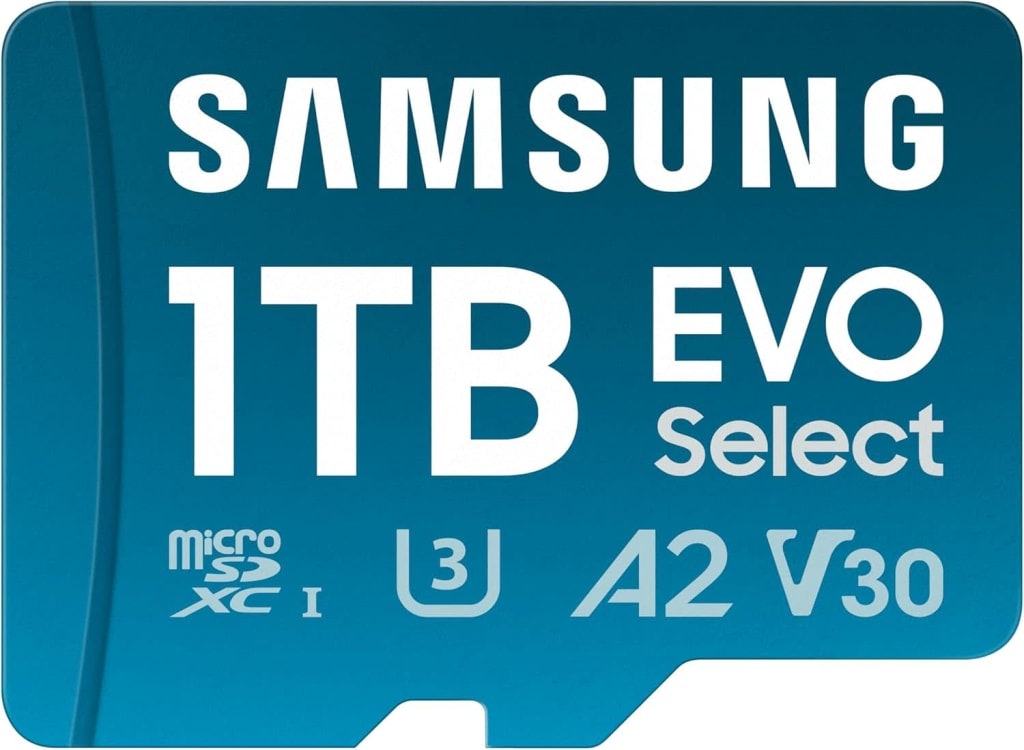 Samsung EVO Select 1TB microSD Memory Card: $70 Samsung EVO Select 1TB microSD Memory Card: $70
