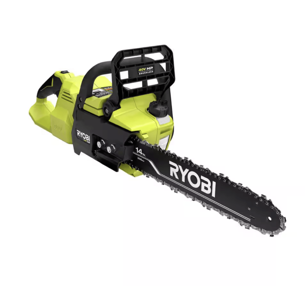 Ryobi 40V HP Brushless 14" Battery Chainsaw: $99