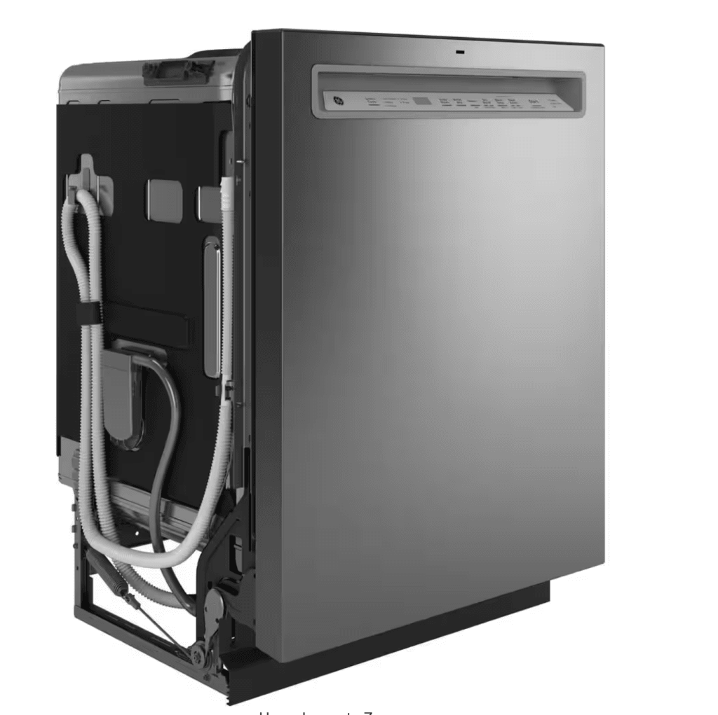 GE 24" Fingerprint Resistant Stainless Steel Front Control Built-In Tall Tub Dishwasher: $598