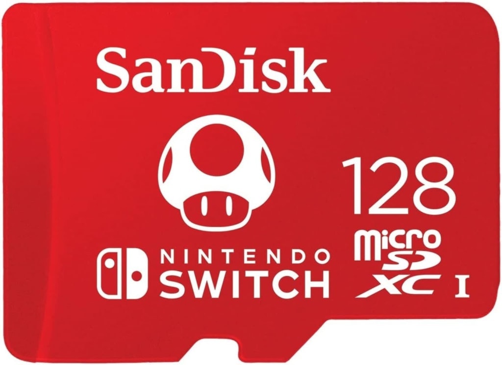 SanDisk 128GB microSDXC UHS-I Memory Card for Nintendo Switch: $12.99 SanDisk 128GB microSDXC UHS-I Memory Card for Nintendo Switch: $12.99