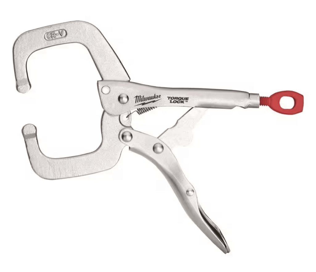 Milwaukee 6" Torque Lock Locking C-Clamp with Regular Jaws: $14.97 Milwaukee 6" Torque Lock Locking C-Clamp with Regular Jaws: $14.97