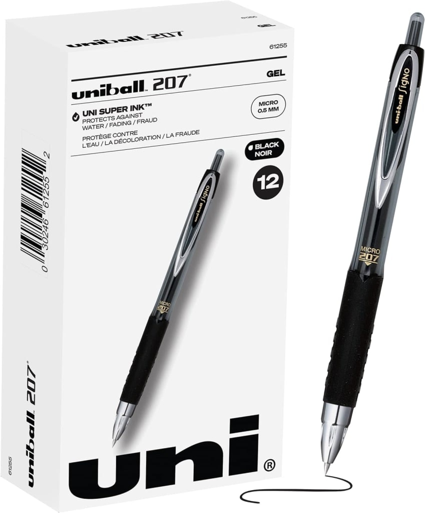 uni-ball 207 Retractable Micro Point Gel Pens 12-Pack: $7.86 w/ Sub & Save uni-ball 207 Retractable Micro Point Gel Pens 12-Pack: $7.86 w/ Sub & Save