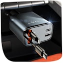 Lisen 4-in-1 USB-C / Lightning Retractable Car Charger for $16 + free shipping w/ Prime