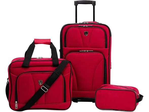 Travelers Club Bowman 3-Piece Expandable Luggage Set: $35.99 Travelers Club Bowman 3-Piece Expandable Luggage Set: $35.99