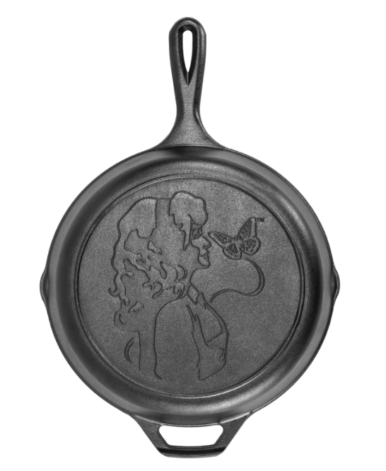 Lodge 10.25" Dolly Parton Pre-Seasoned Cast Iron Stamped Skillet: $25 Lodge 10.25" Dolly Parton Pre-Seasoned Cast Iron Stamped Skillet: $25
