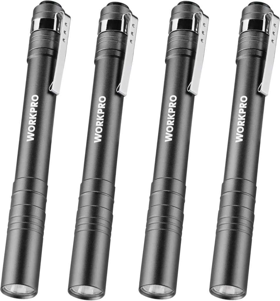 Workpro LED Pen Light 4-Pack: $7.64 Workpro LED Pen Light 4-Pack: $7.64