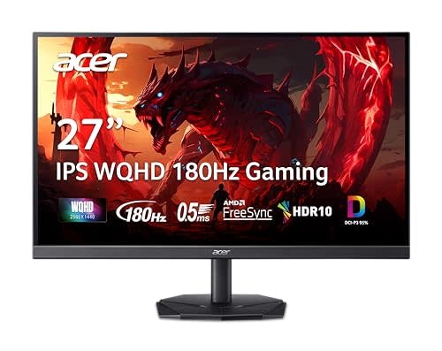 Acer Nitro 27" WQHD 2560 x 1440 IPS Gaming Monitor | AMD FreeSync | Up to 180Hz Refresh | Up to: $179.99 Acer Nitro 27" WQHD 2560 x 1440 IPS Gaming Monitor | AMD FreeSync | Up to 180Hz Refresh | Up to: $179.99