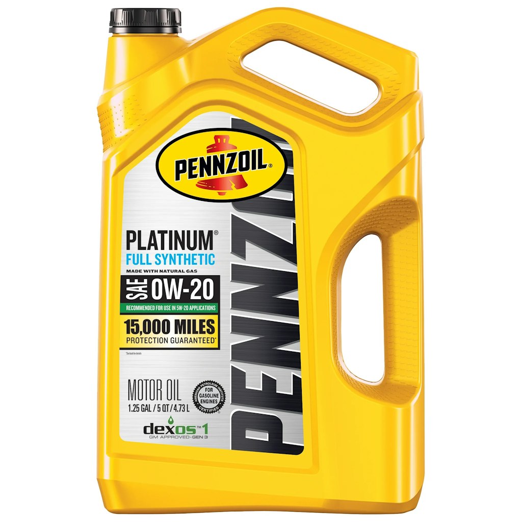 Pennzoil Platinum Full Synthetic 0W-20 Motor Oil 5-Quart Jug: $24 Pennzoil Platinum Full Synthetic 0W-20 Motor Oil 5-Quart Jug: $24