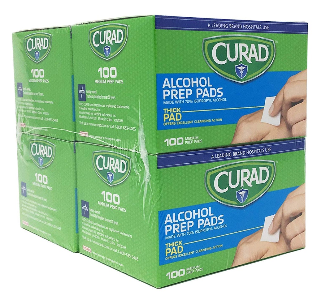Curad Alcohol Disinfectant Prep Pads 400-Pack : $5.59 Curad Alcohol Disinfectant Prep Pads 400-Pack : $5.59