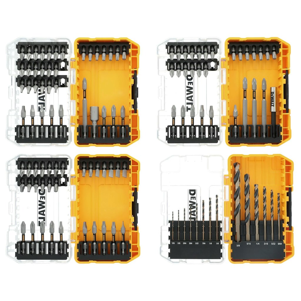 DeWalt 110-Piece Tough Grip Screwdriver Bit Set: $35