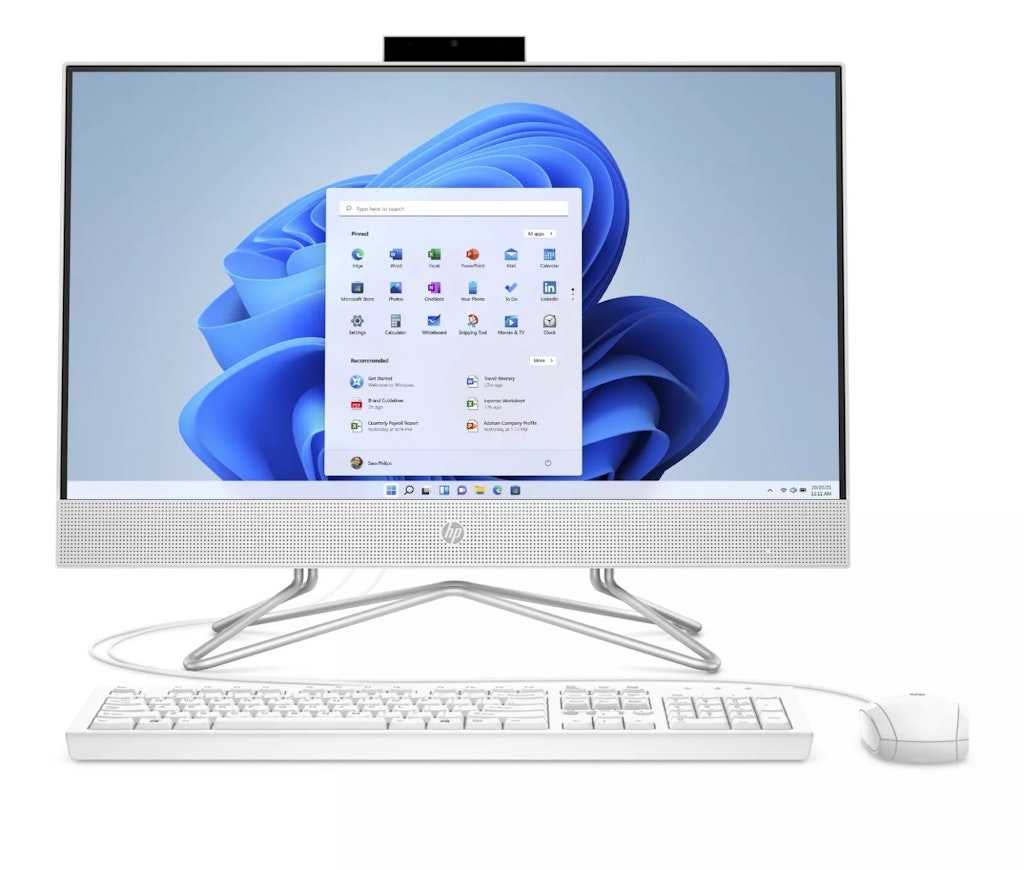 HP 23.8" 11th-Gen i3 All-in-One Desktop PC: $370
