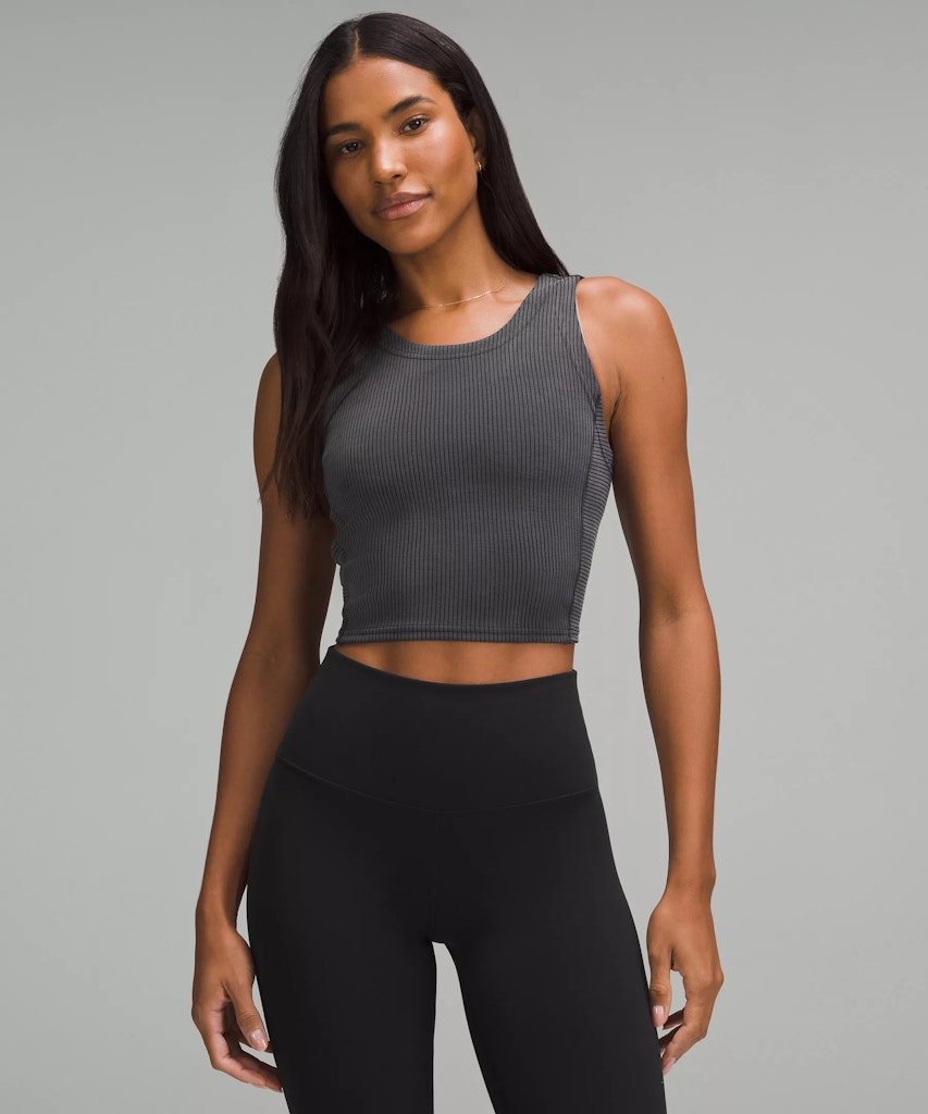 lululemon Women's Ribbed Softstreme Cropped Tank Top: $29 lululemon Women's Ribbed Softstreme Cropped Tank Top: $29