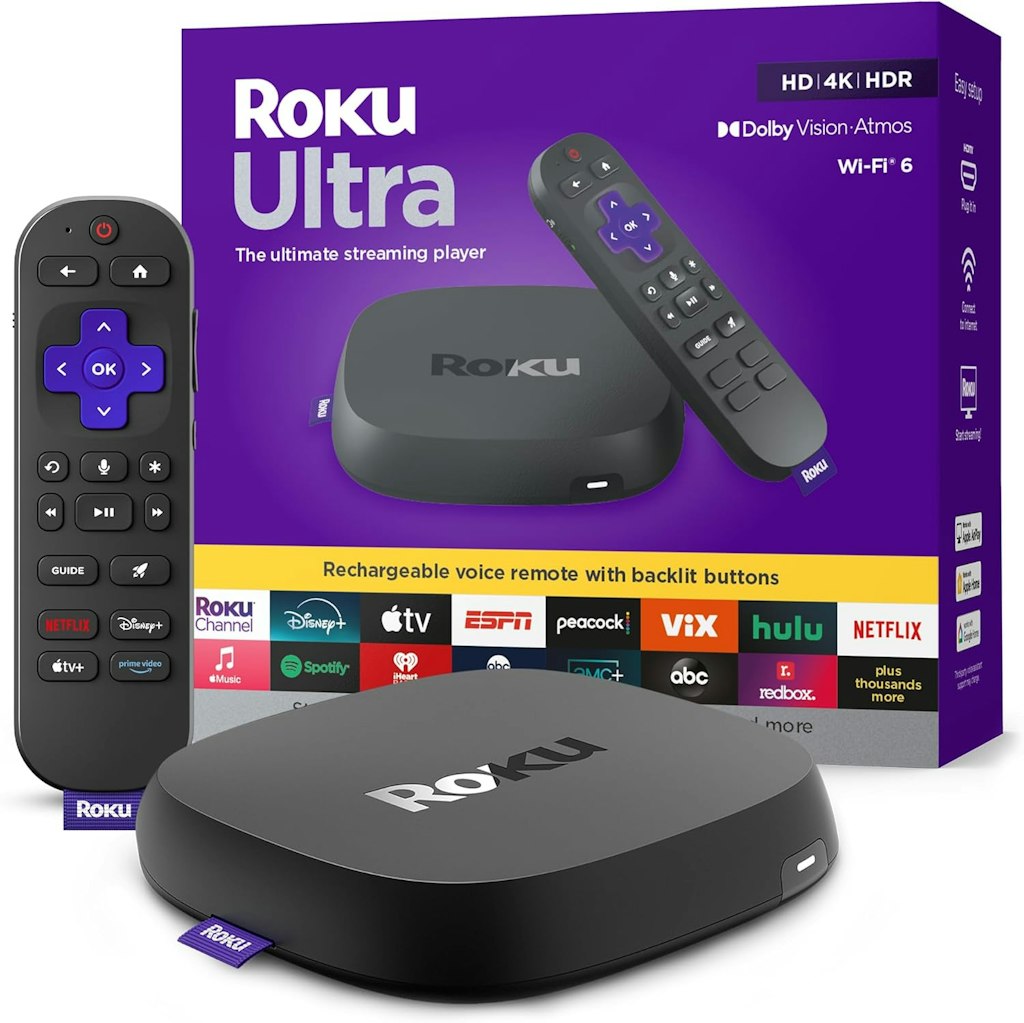 Roku Ultra 4K HDR Streaming Device with Voice Remote: $70 Roku Ultra 4K HDR Streaming Device with Voice Remote: $70