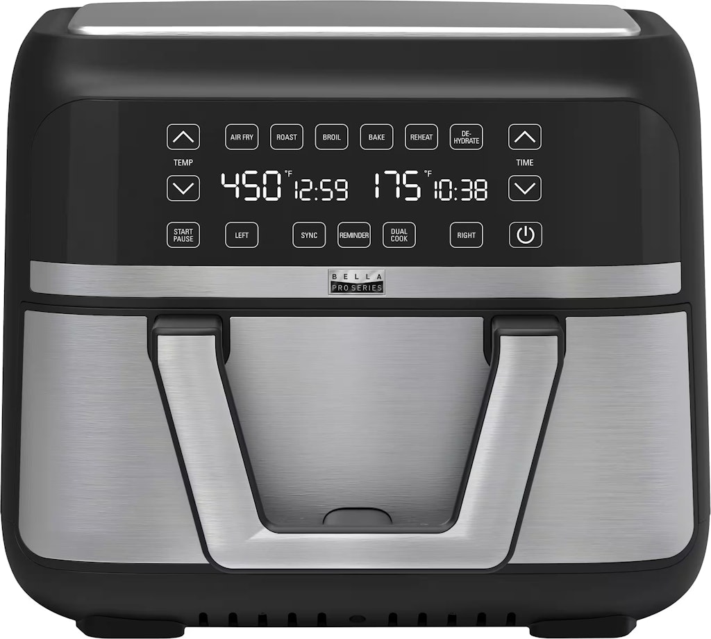 Bella PRO 9-Quart TriZone Touchscreen Air Fryer w/ Dual Flex Basket: $60 Bella PRO 9-Quart TriZone Touchscreen Air Fryer w/ Dual Flex Basket: $60
