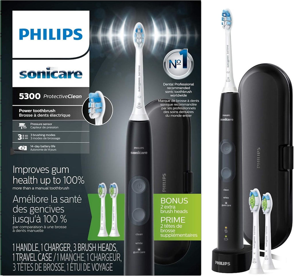 Philips Sonicare ProtectiveClean 5300 Electric Toothbrush: $60