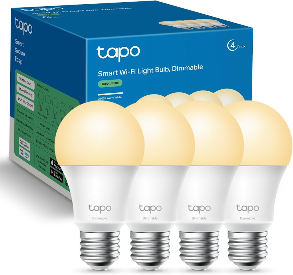 TP-Link Tapo Smart Bulbs White 4-Pack: $15 w/ Prime TP-Link Tapo Smart Bulbs White 4-Pack: $15 w/ Prime
