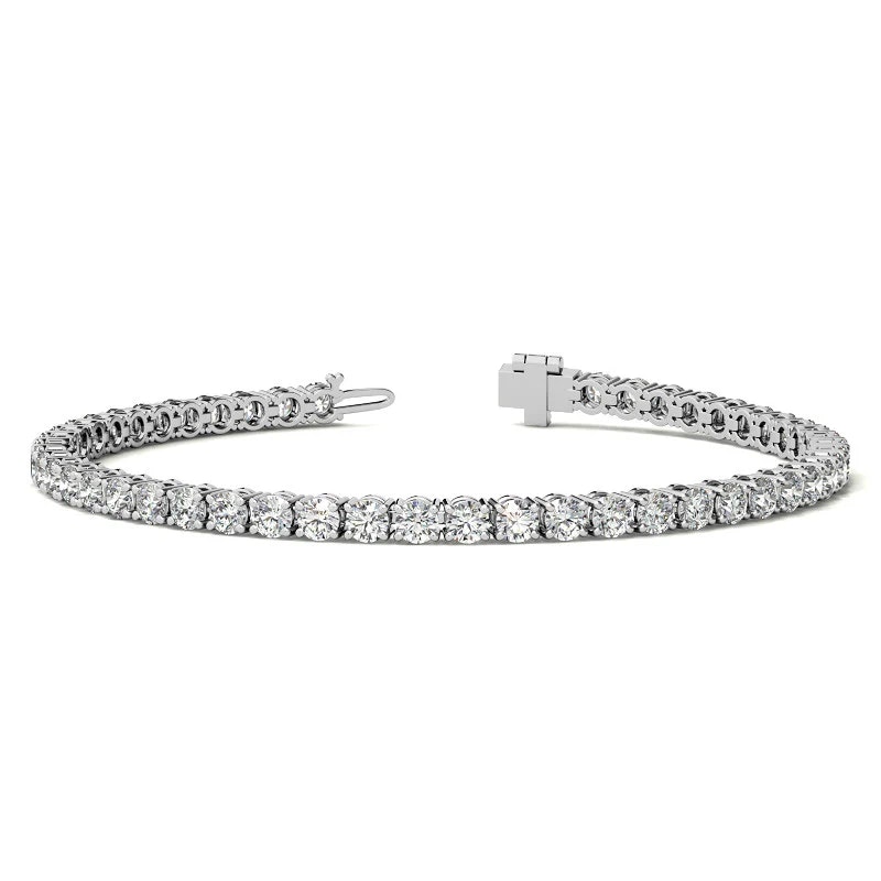 6-tcw Created White Sapphire 14K Gold Tennis Bracelet: $69 6-tcw Created White Sapphire 14K Gold Tennis Bracelet: $69