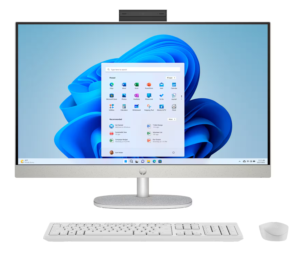 HP Ultra 7 155U 27" AIO Touchscreen Desktop PC: $900