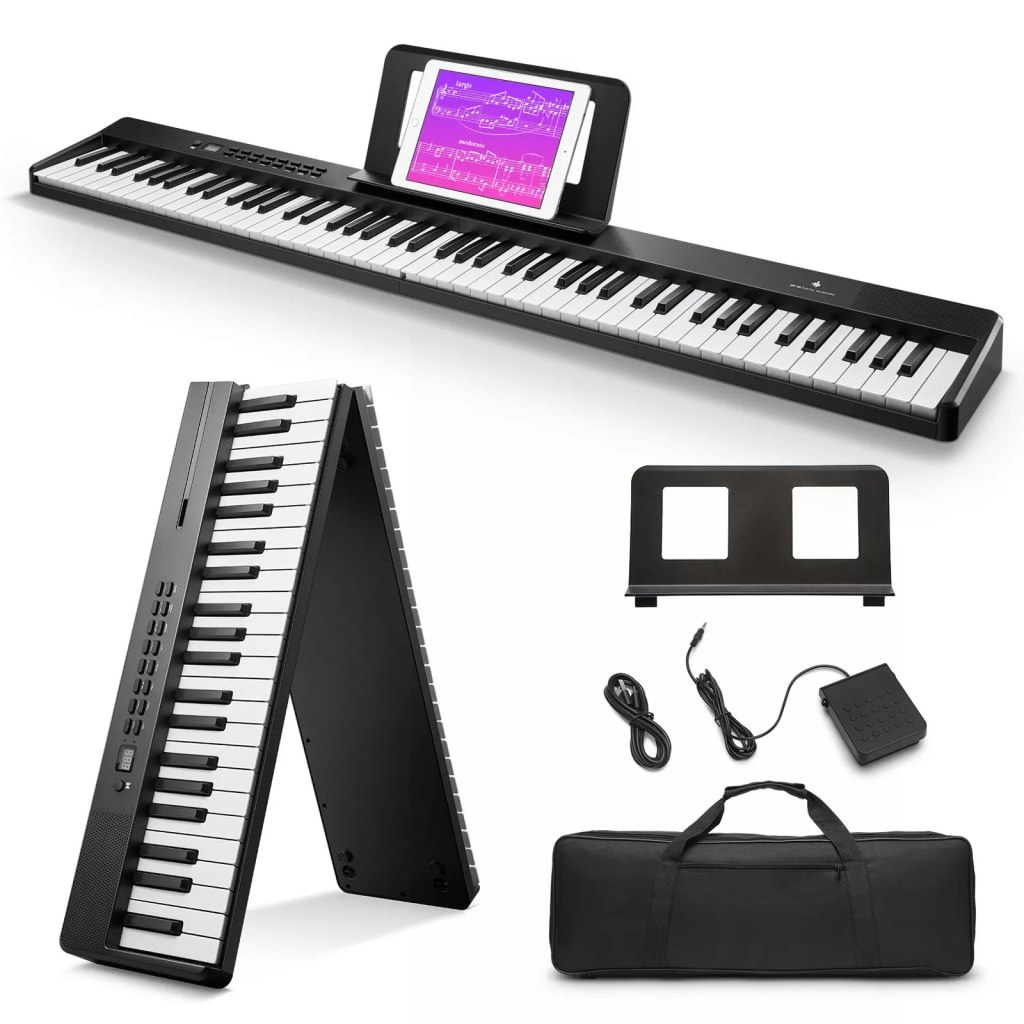Donner Foldable Digital Piano Keyboard: $76