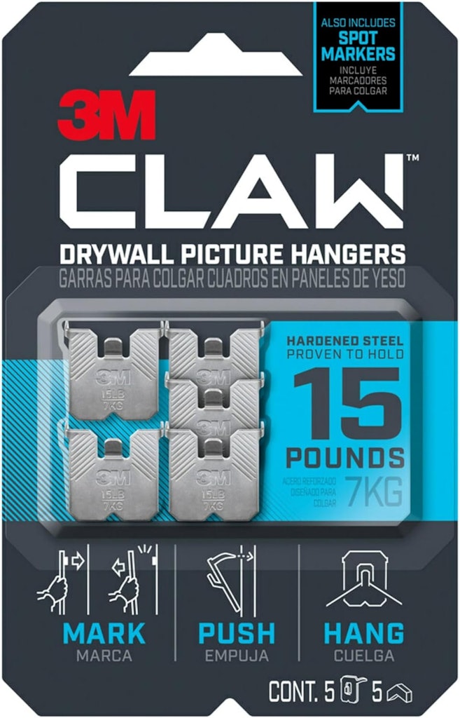 3M Claw Drywall Picture Hangers & Markers 5-Pack: $5.19