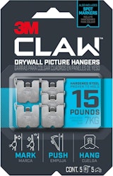 3M Claw Drywall Picture Hangers & Markers 5-Pack