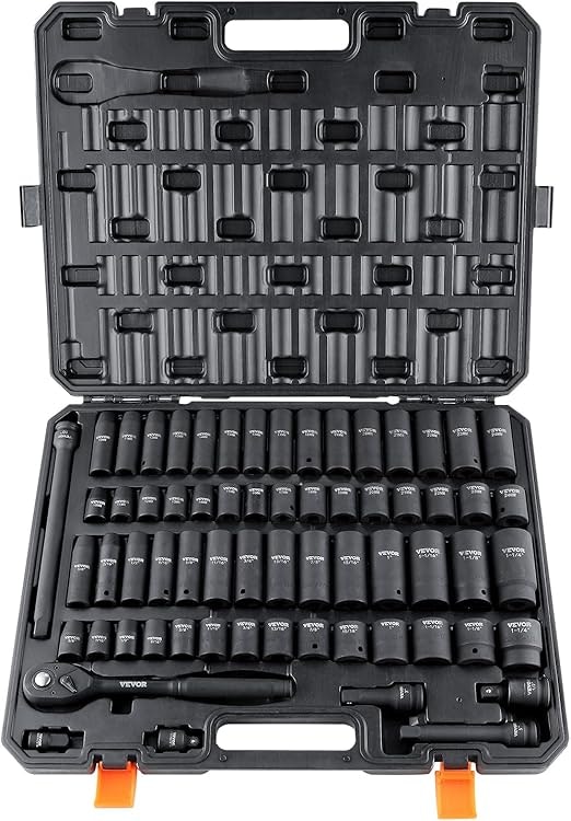 Vevor 1/2" Drive 65-Piece Impact Socket Set: $68.99