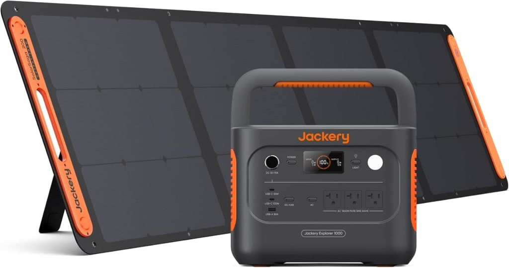 Jackery Explorer 1000 v2 1,070Wh Power Station w/ Solar Panel: $699