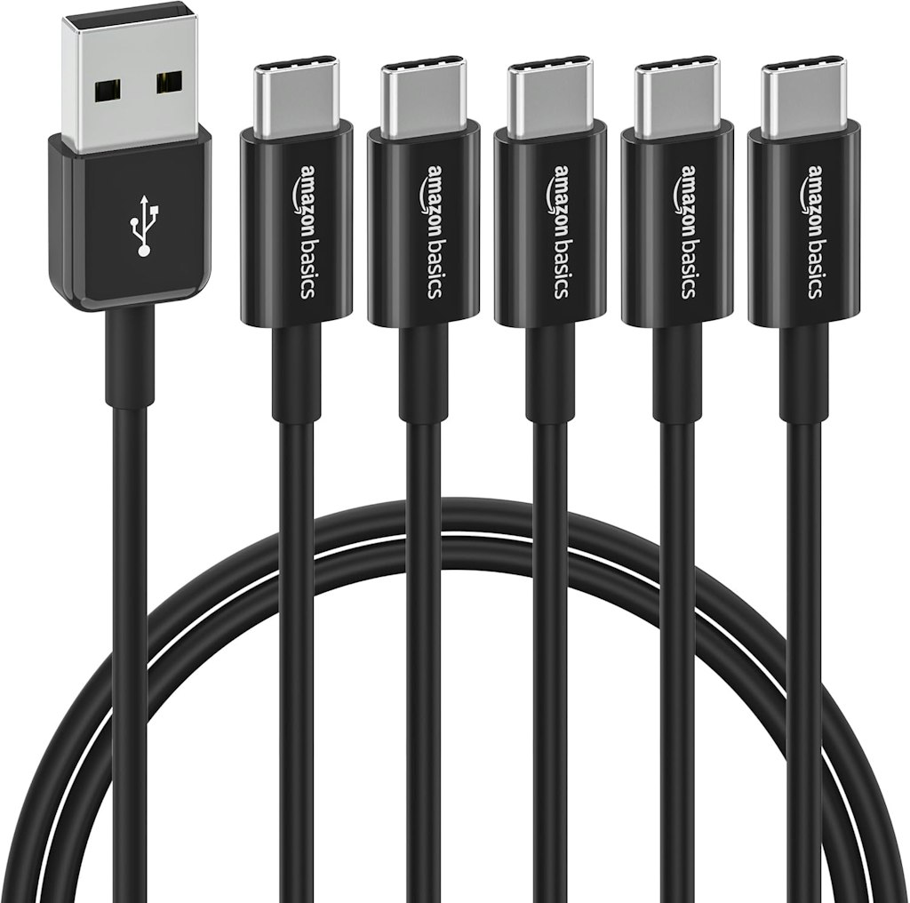 Amazon Basics USB-C to USB-A 3-Foot Cable 5-Pack: $8.49 Amazon Basics USB-C to USB-A 3-Foot Cable 5-Pack: $8.49