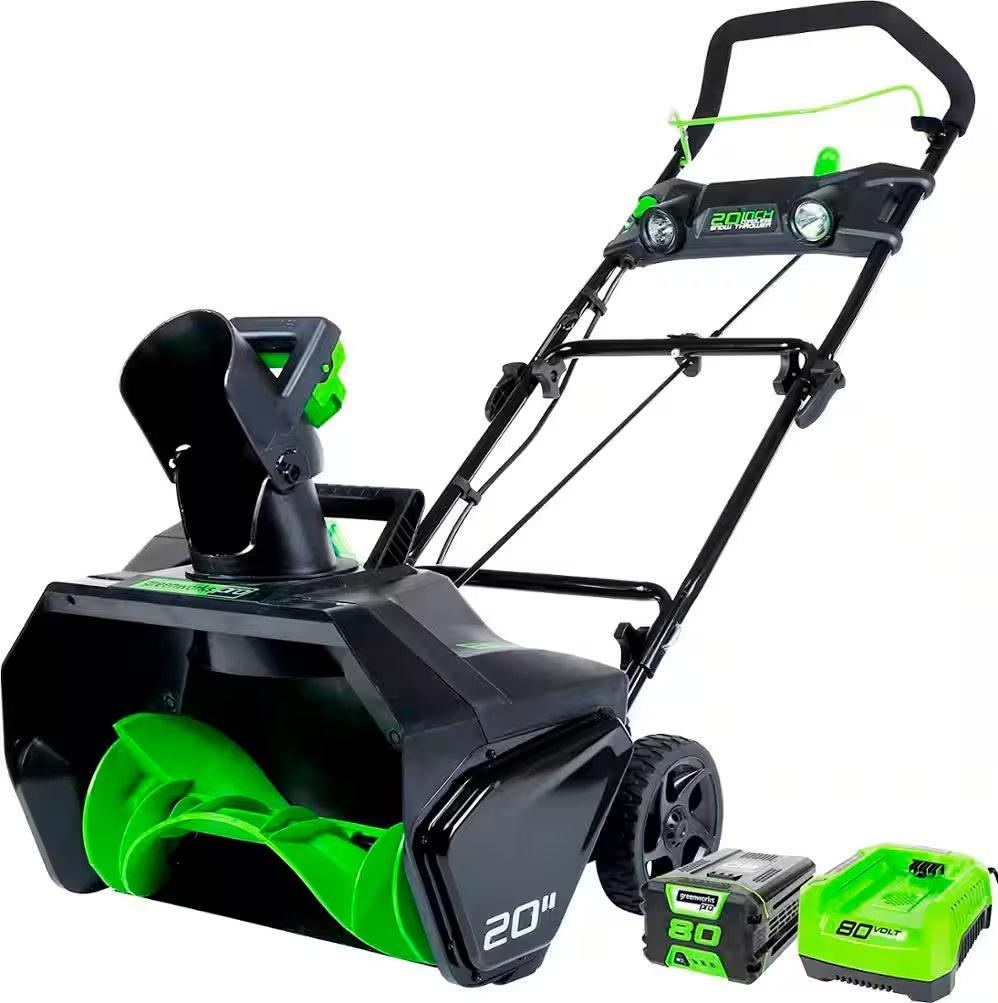 Greenworks 80V 20" Cordless Brushless Snow Blower: $250 Greenworks 80V 20" Cordless Brushless Snow Blower: $250