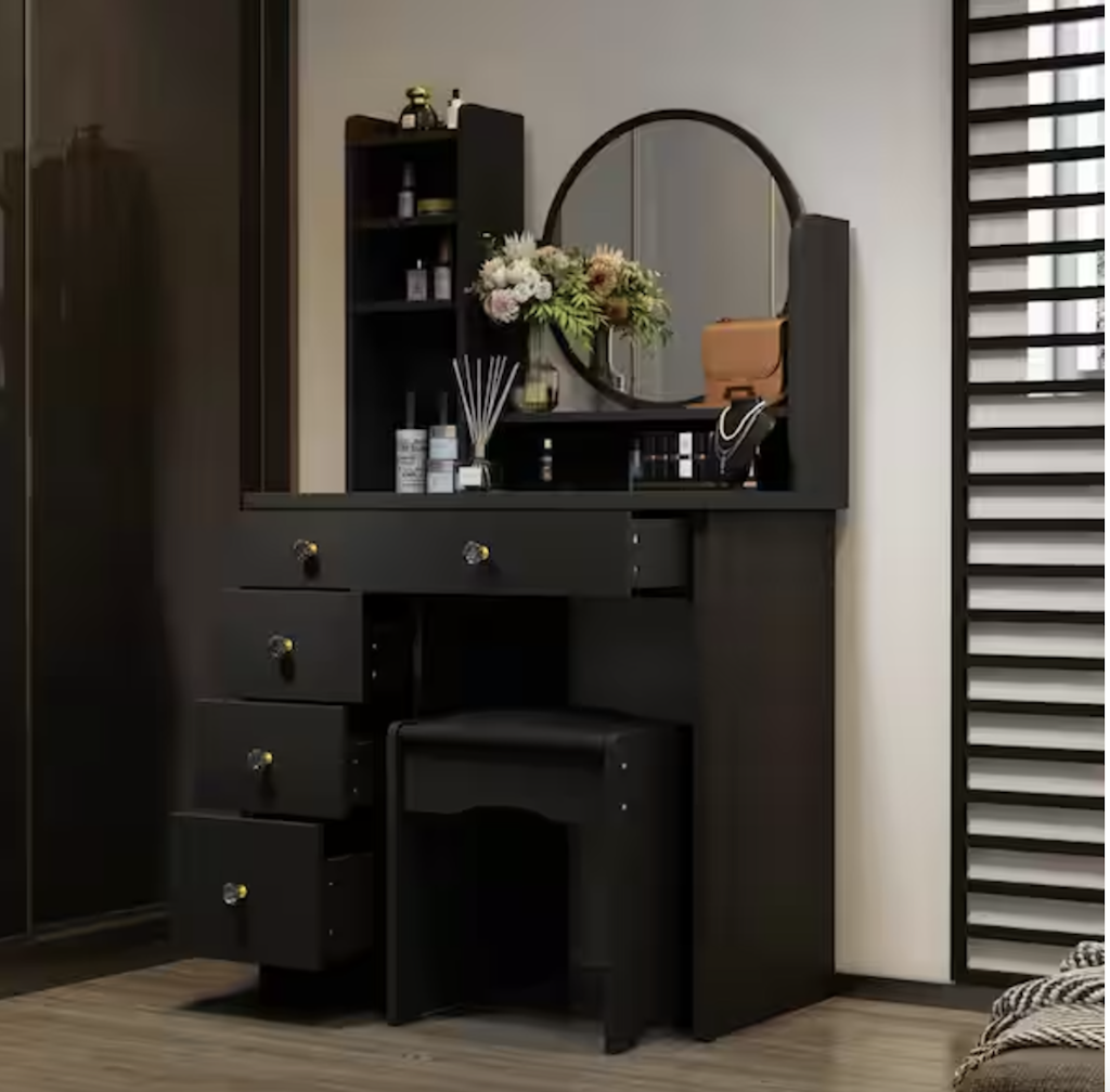 5-Drawer Makeup Vanity Set: $115 5-Drawer Makeup Vanity Set: $115