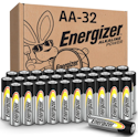 Energizer 32-Count AA Alkaline Batteries for $14 w/ Prime + free shipping