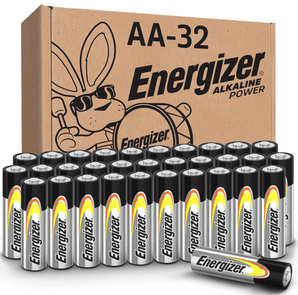 Energizer 32-Count AA Alkaline Batteries: $14 w/ Prime Energizer 32-Count AA Alkaline Batteries: $14 w/ Prime