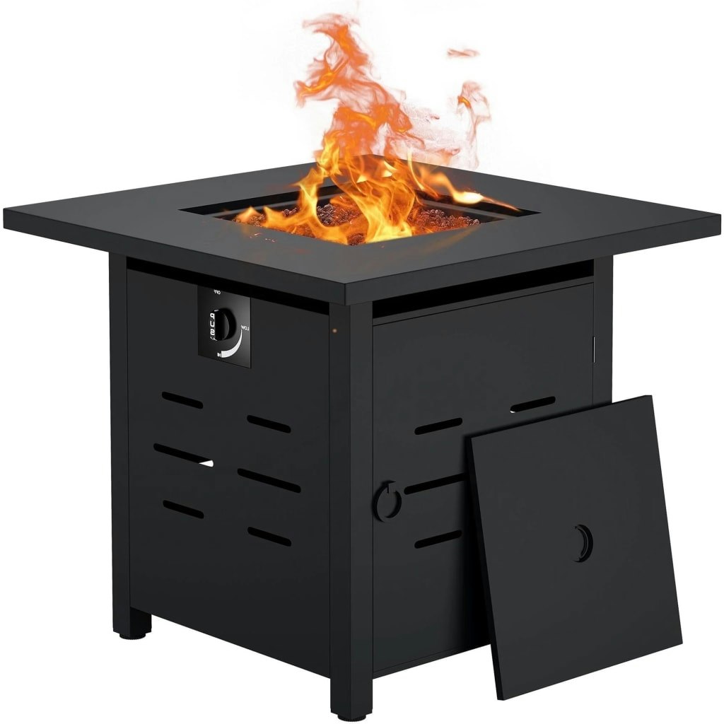 Walsunny 28" Propane Fire Pit Table: $123.49 Walsunny 28" Propane Fire Pit Table: $123.49