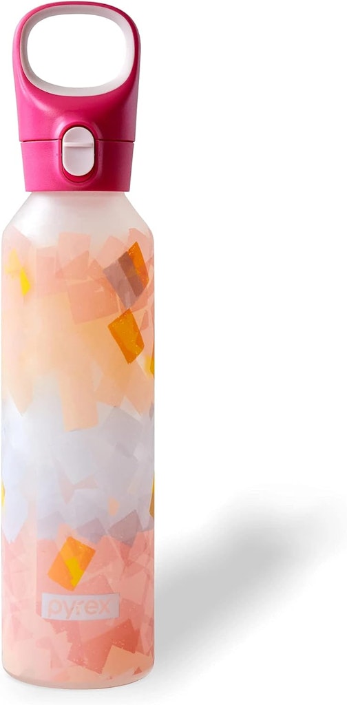 Pyrex 17.5-oz. Color Changing Glass Water Bottle: $7