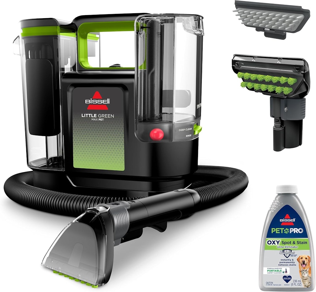 Bissell Little Green Max Pet Portable Carpet Cleaner: $100