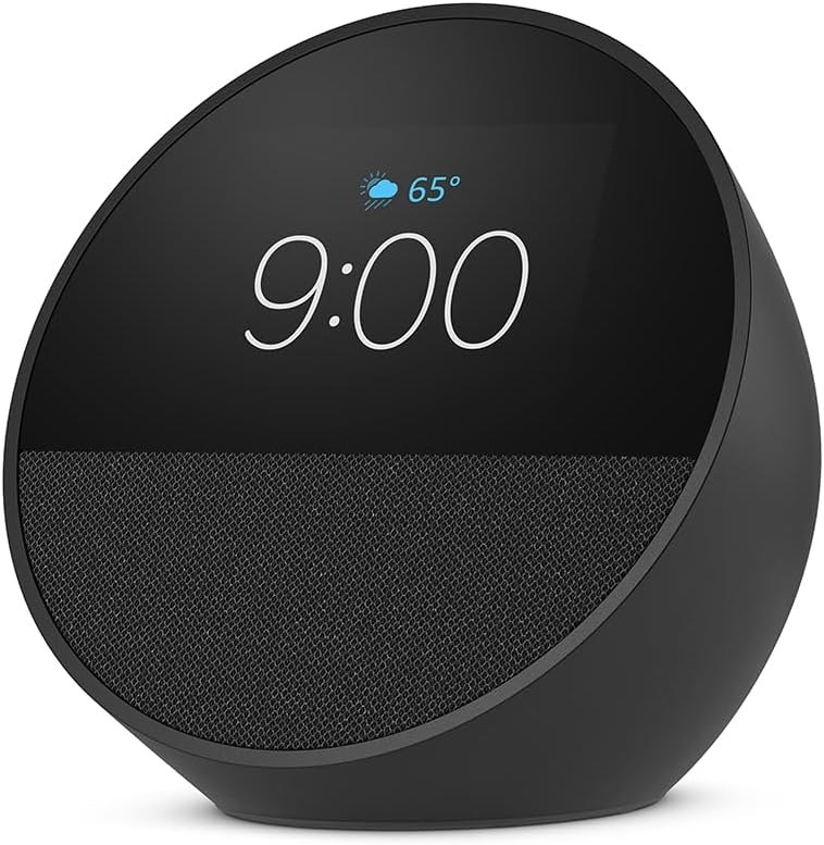 Amazon Echo Spot Smart Alarm Clock (2024): $45