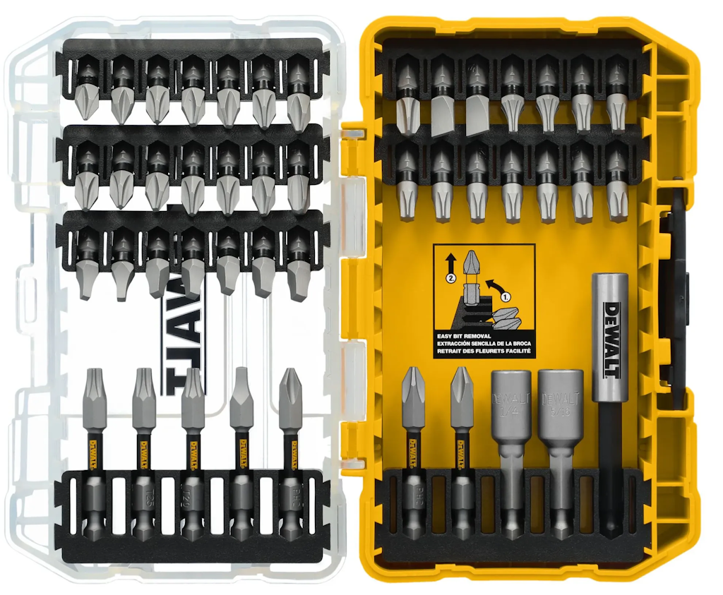 DeWalt TOUGH GRIP 45-Piece Screwdriver Bit Set: $13 DeWalt TOUGH GRIP 45-Piece Screwdriver Bit Set: $13