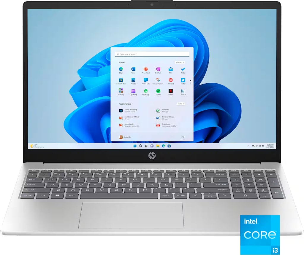 HP 12th-Gen. i3 15.6" Touch Laptop: $250