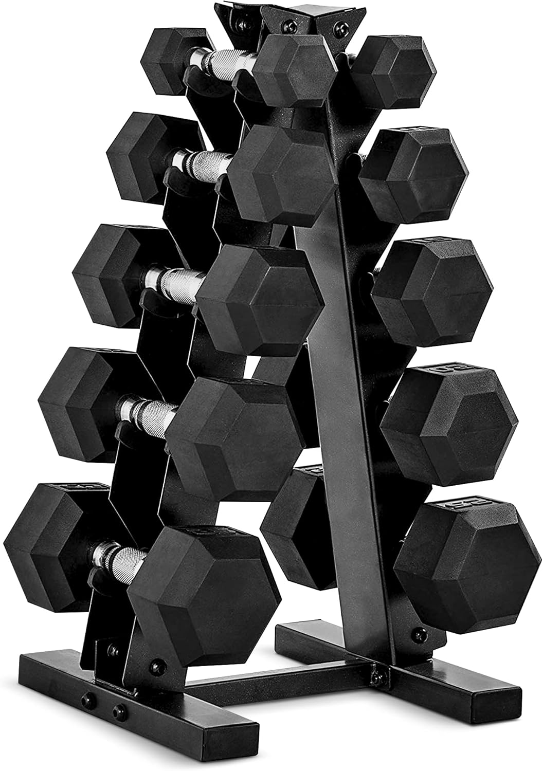 Cap Barbell 150-Lb. Dumbbell Set With Rack