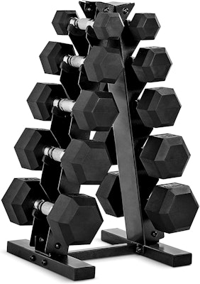 CAP Barbell 150-lb. Dumbbell Set with Rack for $160 + free shipping