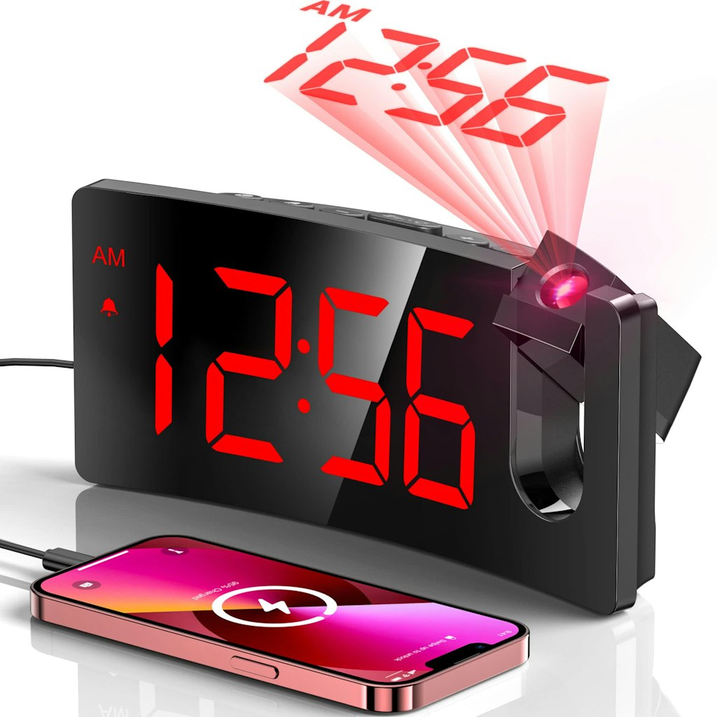 Projection Digital Alarm Clock: $17.49