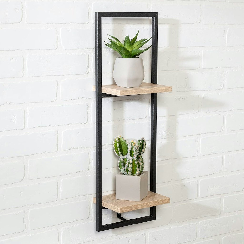Honey Can Do Double Floating Wall Shelf: $12 Honey Can Do Double Floating Wall Shelf: $12
