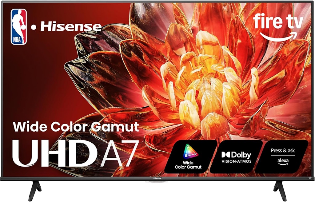 Hisense A7 Series 43A7NF 43" HDR LED UHD Smart TV: $200