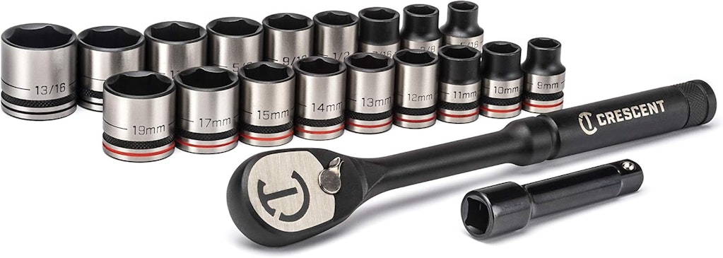 Crescent 20-Piece X10 3/8" SAE/Metric Mechanics Tool Set: $23 Crescent 20-Piece X10 3/8" SAE/Metric Mechanics Tool Set: $23